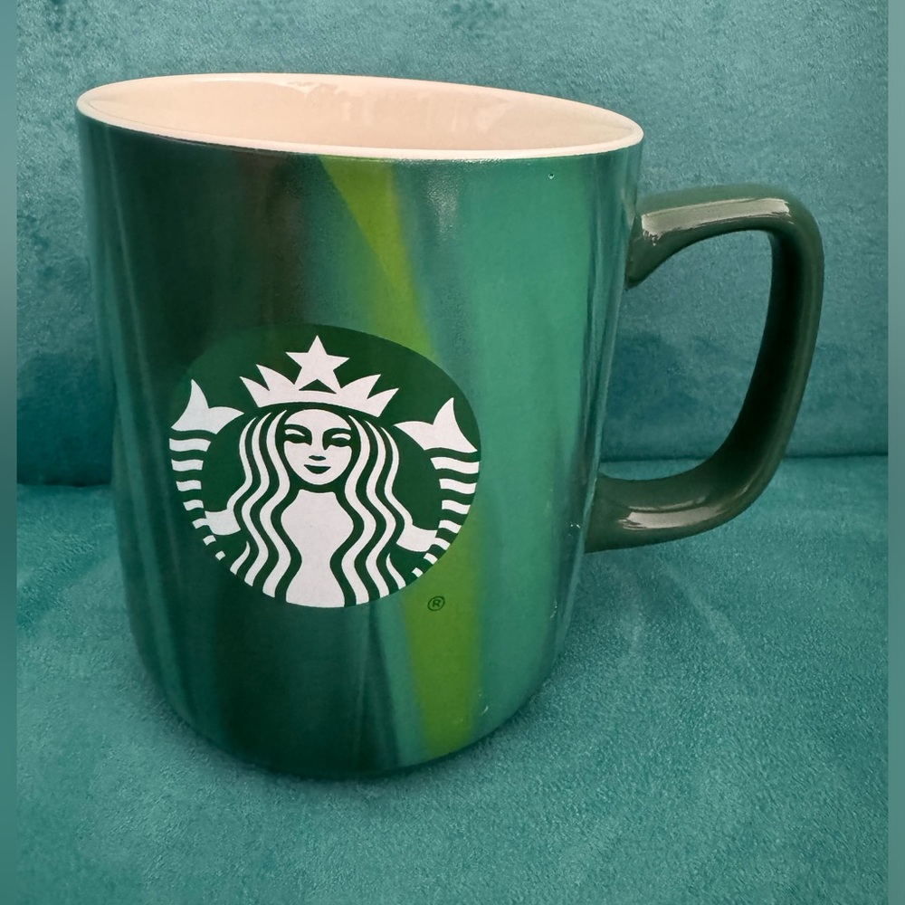 Starbucks Green Watercolors Mug